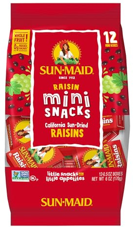 Sun-Maid California Raisins Mini Snacks Bags| 6 oz