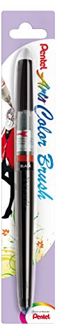 Pentel Arts Colour Brush, Black (Dye) ink, 1 Blister card of 1 Brush, XGFL-101X