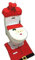 L&C® 3 Pcs Christmas Decorations Happy Santa Toilet Seat Cover and Rug Bathroom Set