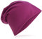 Miobo Slouch Beanie Mütze, Long, Unifarbe, Herren Damen, Orchidee