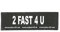 Julius-K9 162LR-K-39495 Klettaufschrift, 2 Fast 4 U, klein, schwarz
