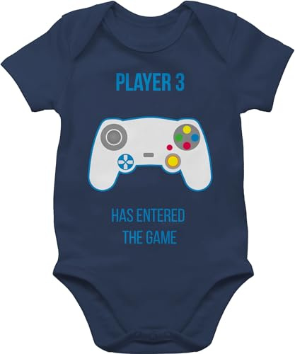 Shirtracer - Baby Body Kurzarm - Aktuelle Trends - Player 3 has entered the game Controller weiß