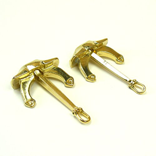 2 Brass Hall Anchors 80mm