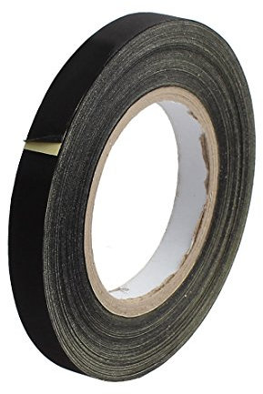 sourcing map 15mm X 30M Cinta Negra Adhesiva de Tela de Acetato de Aislante Eléctrico Pc Reparación de Teléfono