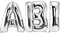 DekoRex Folienballons ABI 100cm Abitur Schulabschluss Feier (Silber)