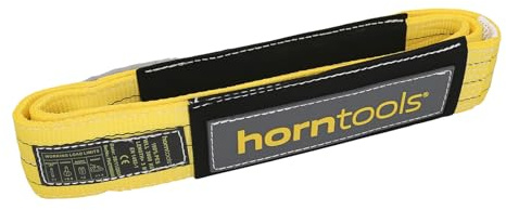 horntools Bergegurt 3m x 9cm - Gelb - 21t Bruchlast - 3t Arbeitslast - Extra Reißfest - Abschleppseil für Offroad, PKW & LKW - Hochwertig & Robust
