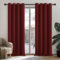 Deconovo Thermal Insulated Blackout Curtains Nursery Curtains Eyelet Curtains for Bedroom 52x 72 Red 1 PAIR