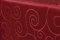 First-Tex Ornament Damast Tischdecke eckig 110x220 rot Farbecht Hochwertig Lotuseffekt pflegeleicht