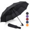 ZOMAKE Regenschirm Taschenschirm Sturmfest,Klein Schirm mit Auf-Zu-Automatik für Herren Damen - Travel Umbrella mit UV Schutz, (Schwarz)
