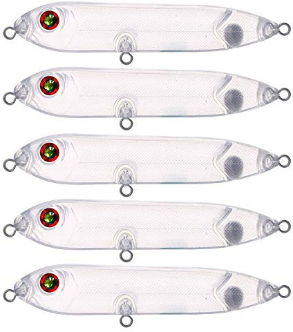 FREE FISHER Köderrohlinge, Crankbait-Rohlinge, Angelköder-Set, 20 Stück, 10,5 cm, 10,4 g, blanko, unlackiert, harte Köder, DIY-Kit