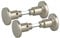 BigDean 2x Aluminium Zimmertürknöpfe Knopfdrücker - beschichtetes Aluminium - zum aufdrehen von Türen - ideal als Schutz vor unbeabsichtigem Türöffnen