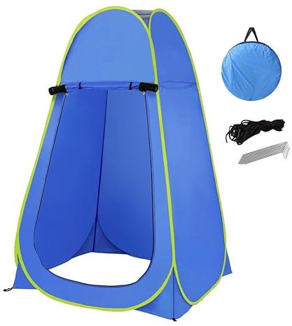 HYGRAD® Portable Instant POP Up Tent Camping Toilet Shower Changing Single Room Privacy Travel Tent With Bag (Blue)