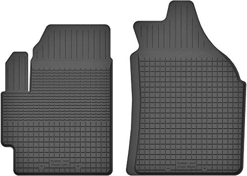 Fußmatten Vorne 2er Set für Daewoo Matiz Chevrolet Spark 1998-2009 Gummi Gumimatten