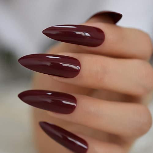 URTJSDG False Nails White Extra Long Nude False Nails Stiletto Tip Sharp Point End Stilettos Fake Nail Gel Manicure Artificial Nails Salon