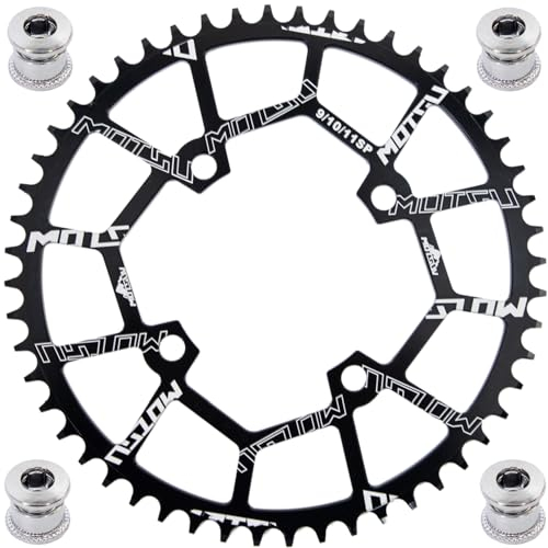 YBEKI 104 BCD Narrow Wide Kettenblatt 32-52T | Runden Oval Design | 7075-T6 Flugzeugaluminium | Militär-Hartanodisierung HV800 | Anti-Kettenabwurf Design | Für Shimano/SRAM 8-11 Speed MTB/Rennrad