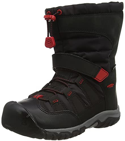 KEEN Unisex Kinder Winterport Neo Dt Wanderstiefel, Black/Red Carpet, 24 EU