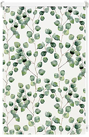 GARDINIA Tenda a rullo Digiprint Blackout, Isabella, Fissaggio a incastro, Stampa digitale, Opaca, Incl. materiale di montaggio, Bianco/Fantasia, 50 x 150 cm (LxA)