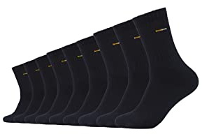 Camano Unisex Tennissocken bequem atmungsaktiv Baumwolle Sportsocken Komfortbund 9er Pack