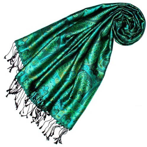 Lorenzo Cana Pashmina 78658 - Bufanda de seda para mujer, 100 % seda, diseño de cachemira