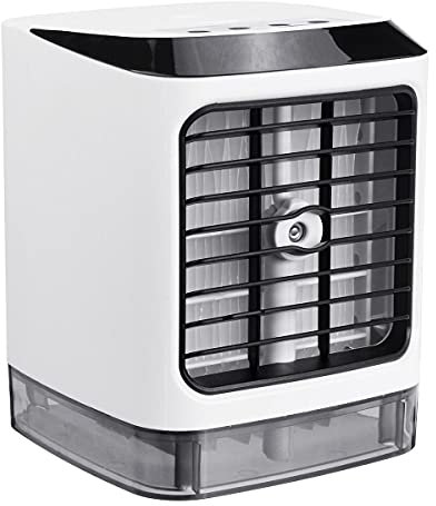 Panel Solar LED 48 0mL evaporativo personal del refrigerador de aire humidificador portátil Oración acondicionador de aire de niebla USB del ventilador del refrigerador