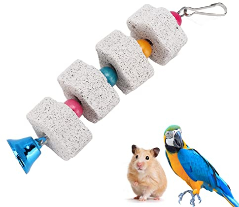 Vogelschnabel Schleifen Mineralstein Bunte Vogel Block Spielzeug Papagei Break Schleifsteine Käfige Beißen Kautraining Spielzeug Papagei