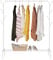 edihome, Kleiderständer, Kleiderstange, 118X148X39cm, Schuhregal, Metallisch, Stabil, Clothes Rack, Klamotten Ständer, Clothes Organizer (Weiß)