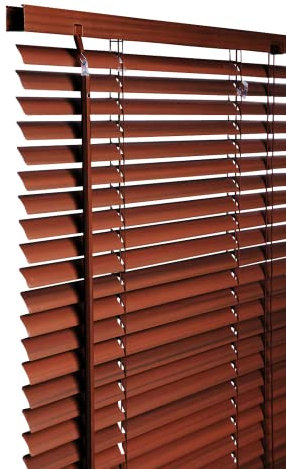 PVC Venetian Blind Blinds Easy Fit Curtains Trimmable Fittings Windows Treatment Shutters Twist Open Close Pay only 1 Flat shipping £3.99 for multiple buying (Walnut 120 W x 150 L)