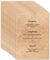Menükarten Hochzeit zum Bedrucken DIN A5 - Blanko Speisekarten Getränkekarten individuell anpassbar für verschiedene Anlässe (Vintage, 10x Stück)