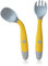 Cuillères Bébé Ustensiles De Bébé Cuillères Fourches Toddler Bébés Enfants Alimentation Cuillère D'entraînement Fonction Bendable Facile à Tenir