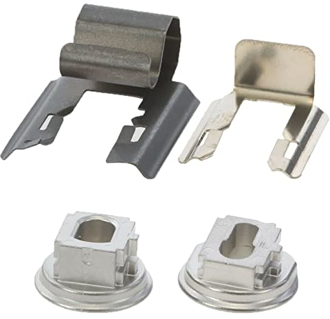 SPARES2GO Oven Shelf Mounting Side Bearing Bushing Socket Kit compatible with Bosch fits Neff fits Siemens Cookers (4 Piece Set)