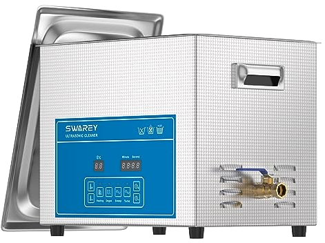 SWAREY 15L Digitaler Ultraschallreiniger 360W Professioneller Ultraschallreinigungsgerät mit Heizung und Timer Ultrschallreinigunggerät für Schmuck Uhren Zahnersatz Ultraschallgerät für Brillen