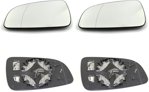 TarosTrade 57-0471-L-46945 Cristal De Retrovisor Calefactable Para 5 Puertas Lado Izquierda (Paquete de 2)
