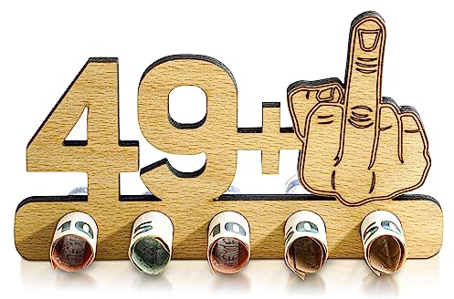 Munera Design - lustiges zum 50. Geburtstag Geld-Geschenk Holz