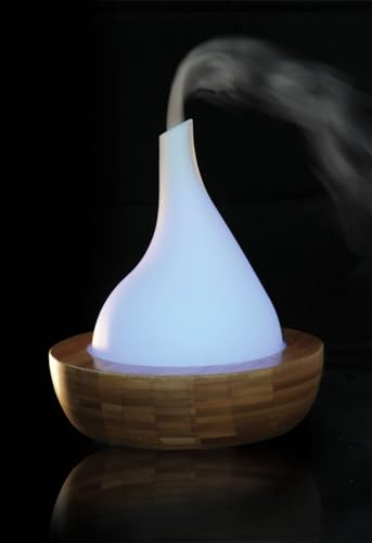Feng Shui Bambus Wasserspiel mit Multicolor Beleuchtung und Ultraschall Nebler/Luftbefeuchter 302 Aromadiffusor