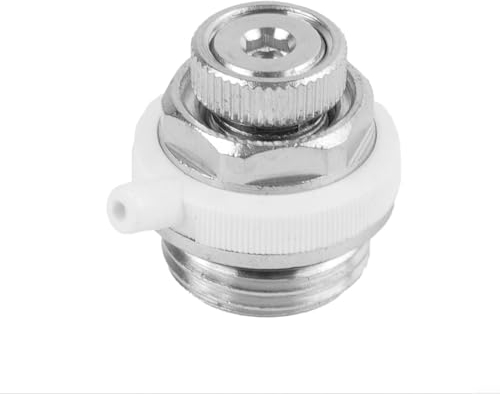 URPIZY Self Bleeding Radiator Valves,1/2 Inch for BSP Automatic Air Vent Auto Cut-off Self Bleeding Radiator Valve,(1/2 for BSP) Automatic Bleed Valve For Radiators(1PC)