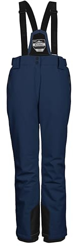 killtec Damen Funktionshose/Skihose mit abnehmbaren Trägern, Kantenschutz und Schneefang KSW 249 WMN SKI PNTS, dunkelpetrol, 36, 37559-000