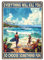MUYIASER Metallschilder Surfing Choose Something Fun Beach, Vintage-Schild, Retro, Aluminium-Blechschild für Garten, Küche, Büro, Zuhause, Bar, Café, Dekoration, 20,3 x 30,5 cm