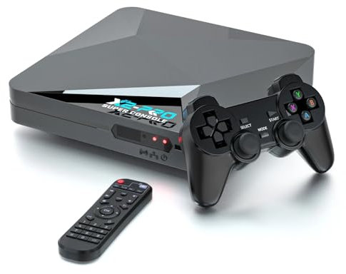 XIXIMENG Super Console X2 Pro 256G 70.000+ giochi classici integrati,Console per videogiochi retrò compatibili con Android TV 9.0&Emuelec 4.5