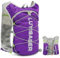 Donaky Trinkrucksack Laufweste Trailrunning Rucksack Damen Herren, Ultraleicht Laufrucksack Reflektierend Lauf Weste Fahrradrucksack für Sport Radfahren Klettern Wandern Trail Marathon, Lila
