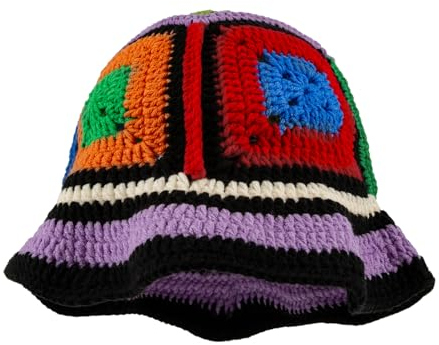 CFHOOAY Damen Mütze - Häkelmütze, Strickmütze für Damen - Sommer, Frauen Stricken Hut - Floral Mützen für Strand & Reise
