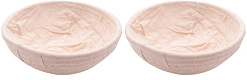 Janasiba 4 paquetes de 9 cestas de prueba de pan - Cuenco de masa para hornear regalos para BäCker, las cestas para la caja de prueba de pan de cojo de masa fermentada