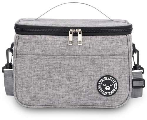 BALIGO Kühltasche 9L, Lunchbox Tasche, Lunchtasche Isoliert, Faltbar Kleine Kühltasche, Lunchbag, Lunch Tasche, Tragbar Lunchbox Tasche Arbeit Reisen Büro Picknick