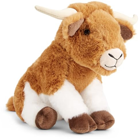 Zappi Co Horni das Longhorn Plüschtier (22cm) Texas Longhorn - Weich, Kuschelig, 100% Recycelt - Wilder Westen Wunder