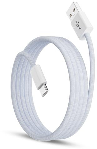 Cable USB C CarPlay para iPhone 16 Pro Max 16e 15 Plus, 1M/3.3FT 18W Cable USB a USB C, Transferencia de Datos Cable Carga Rapida Tipo c para Samsung Galaxy S23 S24 A15 A25 A55 A35 A54 A34 Pixel 9 Pro