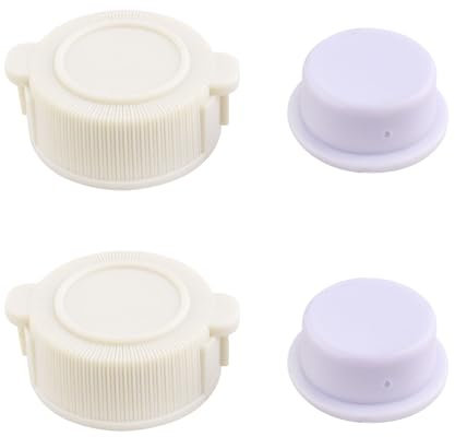 EMSea 2 Set Di Tappi E Valvole Per Piscine Tappi Di Scarico Per Piscine Tappi Di Scarico Per Piscine Fuori Terra Pezzi Di Ricambio Compatibile Con Intex 10043 10044