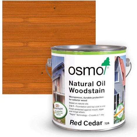 Natural Oil Woodstain Matt (728 - Red Cedar, 2.5l)