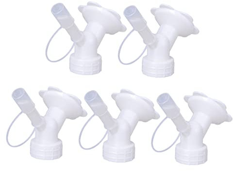 Garneck 5 Stück Gießaufsatz Für Flaschen in Weiß – Ideales Bonsai Zubehör Und Sprinklerdüse Für Präzise Bewässerung Von Pflanzen - Sukkulenten Und Zimmerpflanzen