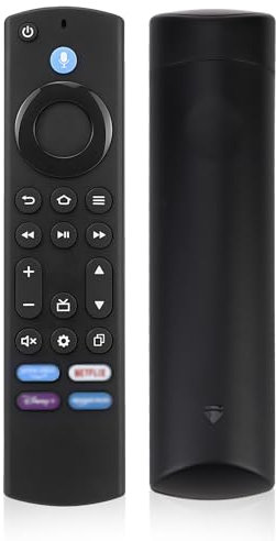 Télécommande Vocale Remplacement 4 Gén pour Smart TV 2nd Gen 3rd Gen Lite 4K 4K Max Lite HD, Télécommande Contrôle de Rechange avec 4 Clés de Raccourci