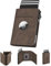 YESIIW Porte Carte AirTag avec sans Porte-Monnaie Pop up Portefeuille Homme AirTag pour 7+ Cartes,1 ID Fenêtres & 10+ Billets Porte Carte Homme avec Blocage RFID & Fermeture Magnétique (Marron)