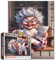 Lustiges Oma 1000 Teile Puzzle für Erwachsene, niedliche alte Frau, Zeitung, entspannende Rätsel, gemütlicher Morgen auf der Veranda, mit Kaffee, Cartoon-Kunst-Puzzle, Geschenk für Frauen, Senioren